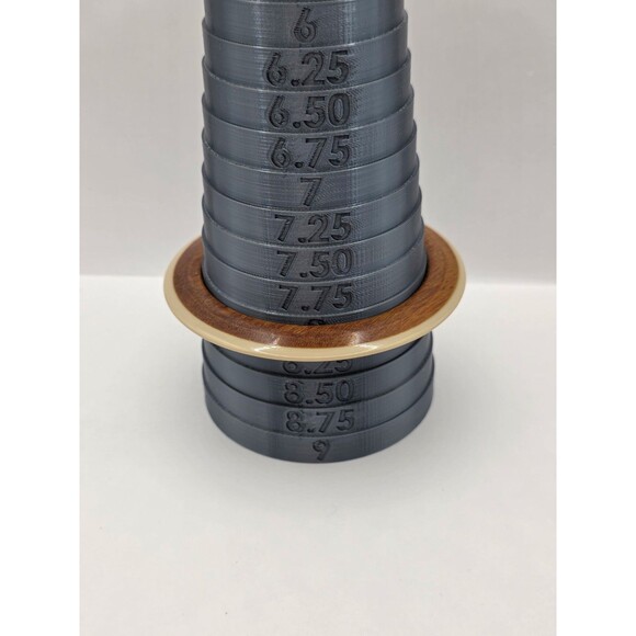 Wood And Plastic Bangle Bracelet Brown and Cream - Picture 4 of 4